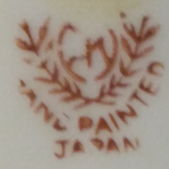 Antique Brass-handled Round Ceramic Serving Dish - Picture 3 of 4